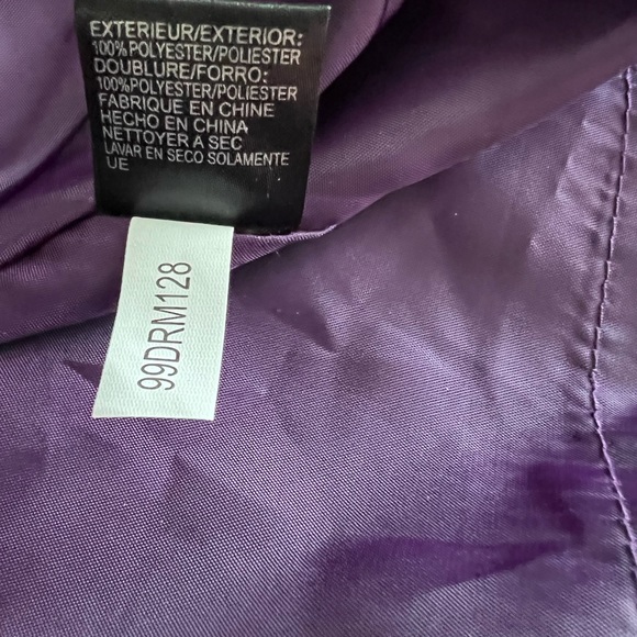 Tahari Sleeveless Fit & Flare Bow Waist Plum Dress Size 10 - Picture 10 of 10